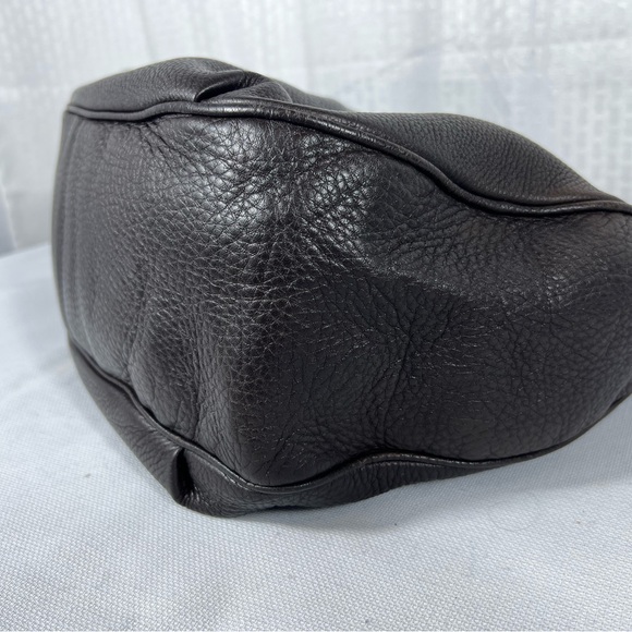 Gucci Dark Chocolate Brown Pebbled Leather Jackie Web Hobo Bag – Made in Italy - Picture 8 of 16